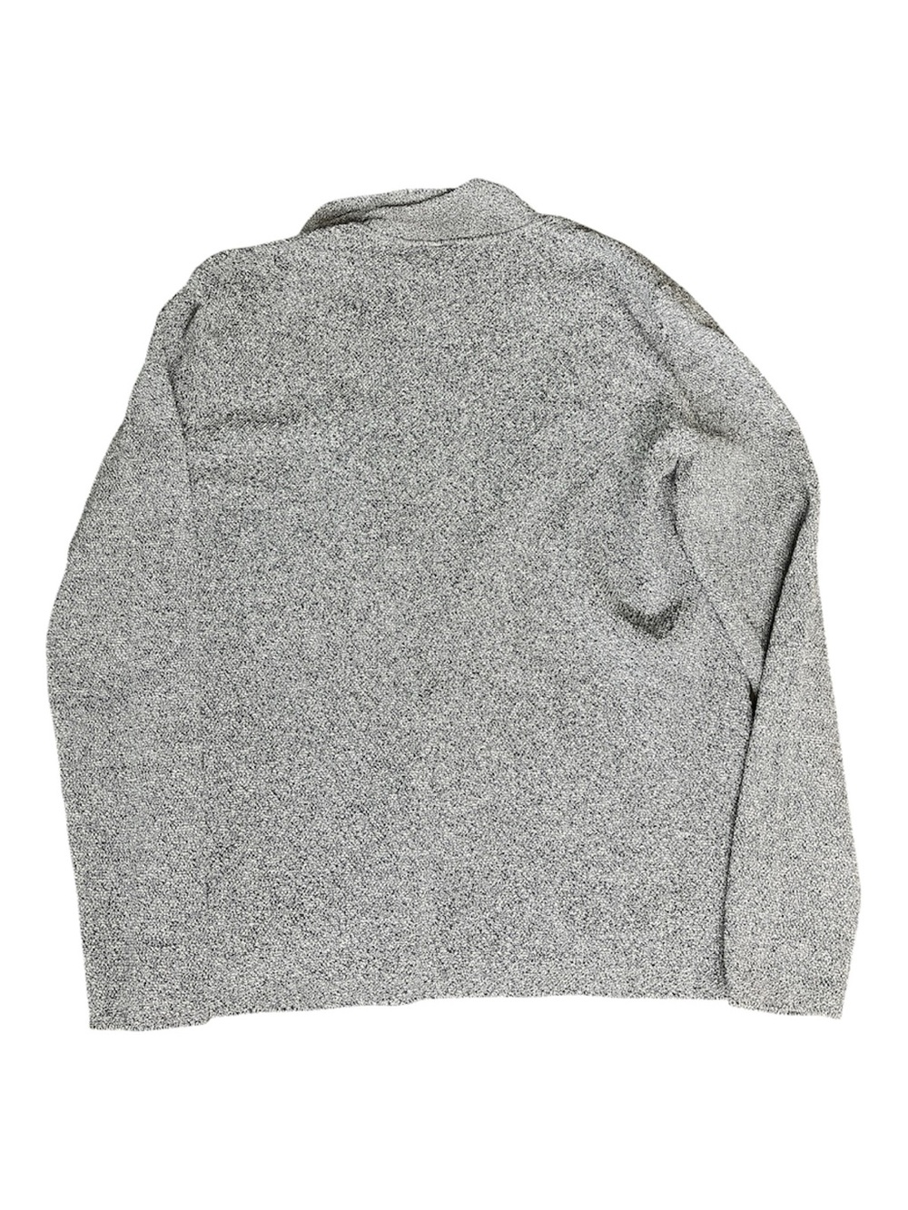 TRISTAN Knit Single Button Blazer Cardigan Sweater Blue Melange Small Utility - Picture 11 of 12